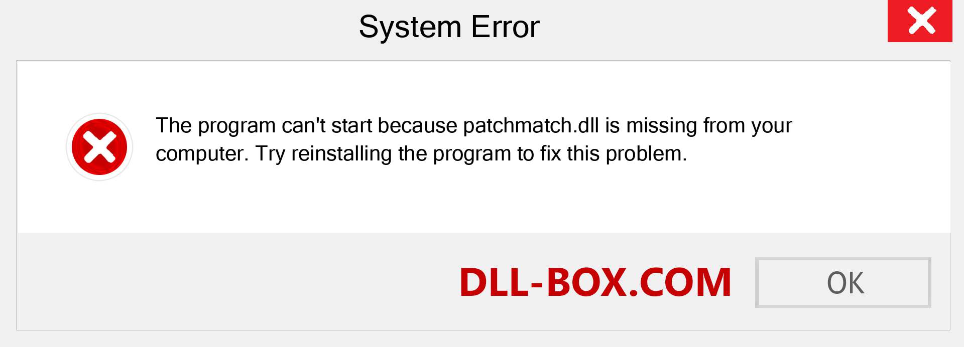  patchmatch.dll file is missing?. Download for Windows 7, 8, 10 - Fix  patchmatch dll Missing Error on Windows, photos, images